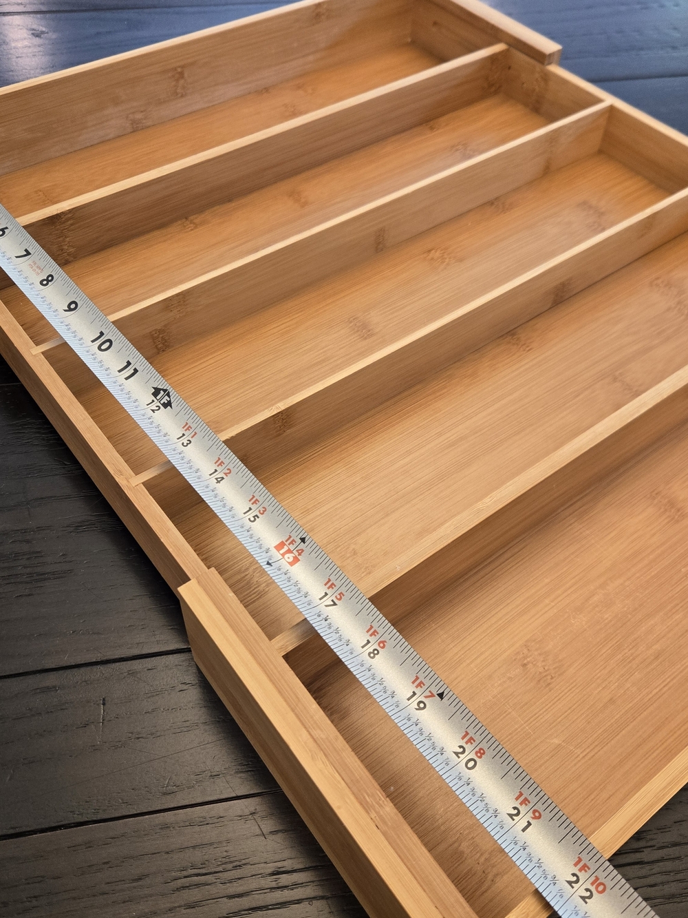 Bamboo Drawer Organizer Tray – Natural Bamboo